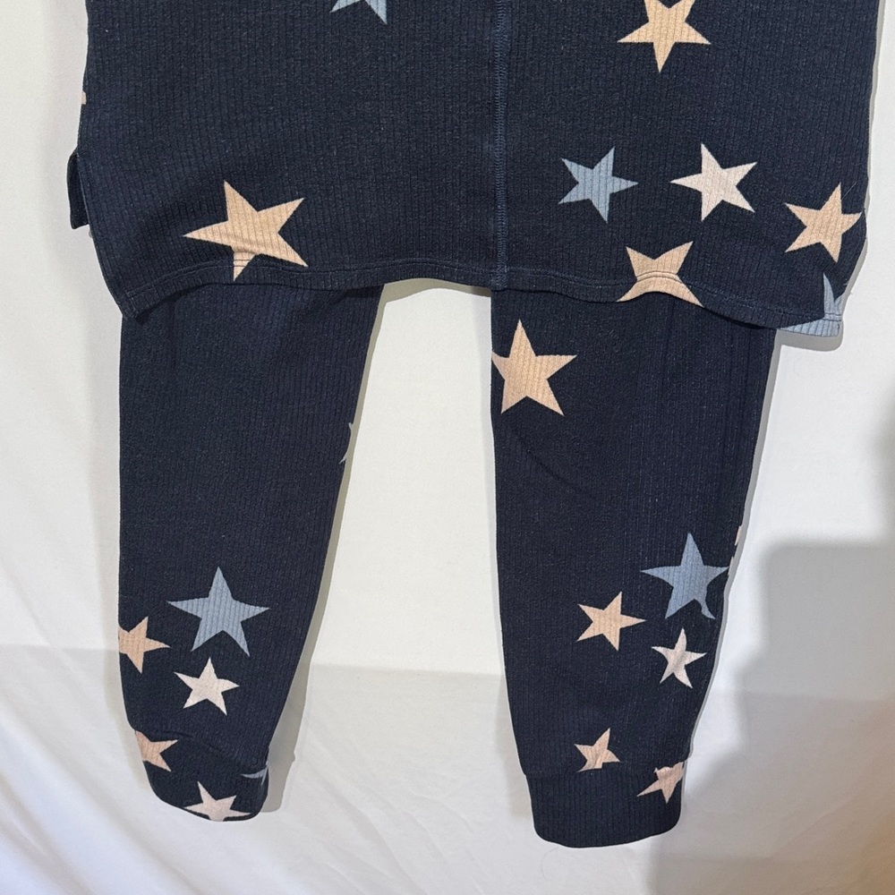 Lucky Brand Navy Star Pajama Set with Blue and Cream Stars - Picture 11 of 11